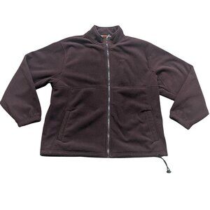 IZOD Maroon Full Zip Fleece Jacket XXL